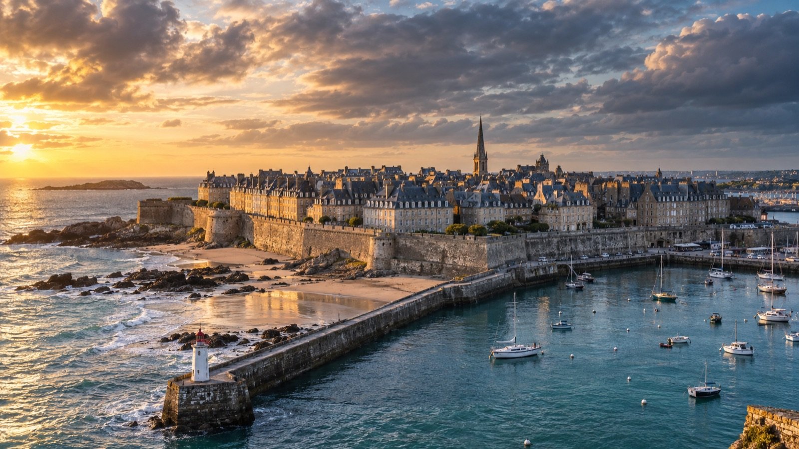 Walled city and harbour of Saint-Malo
