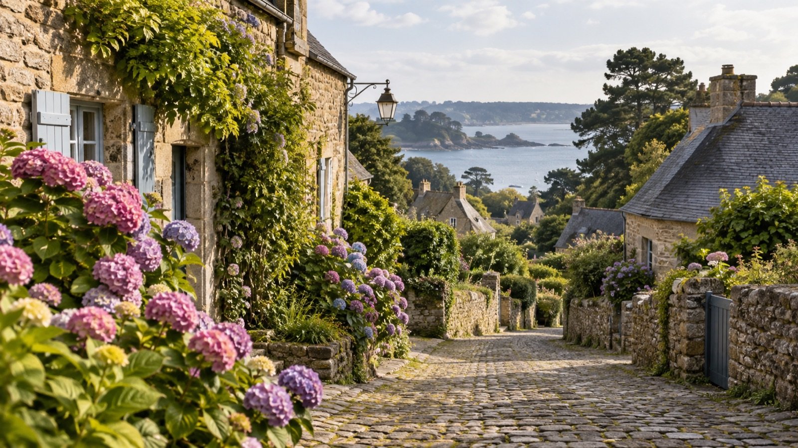 Stone village in rural Brittany