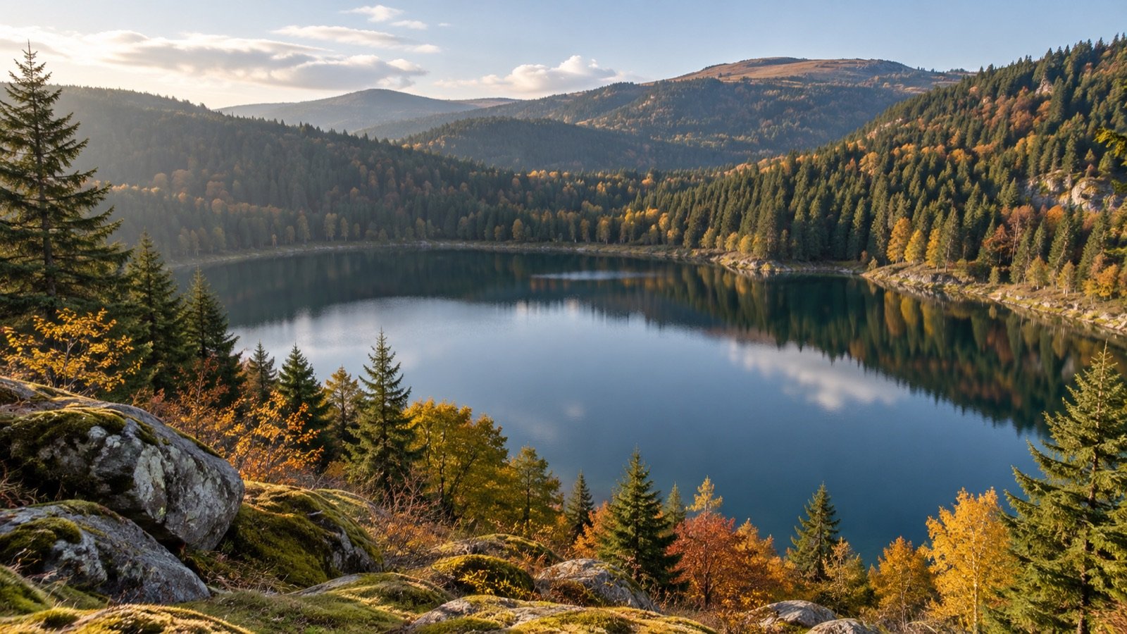 Lake and forest in the Vosges