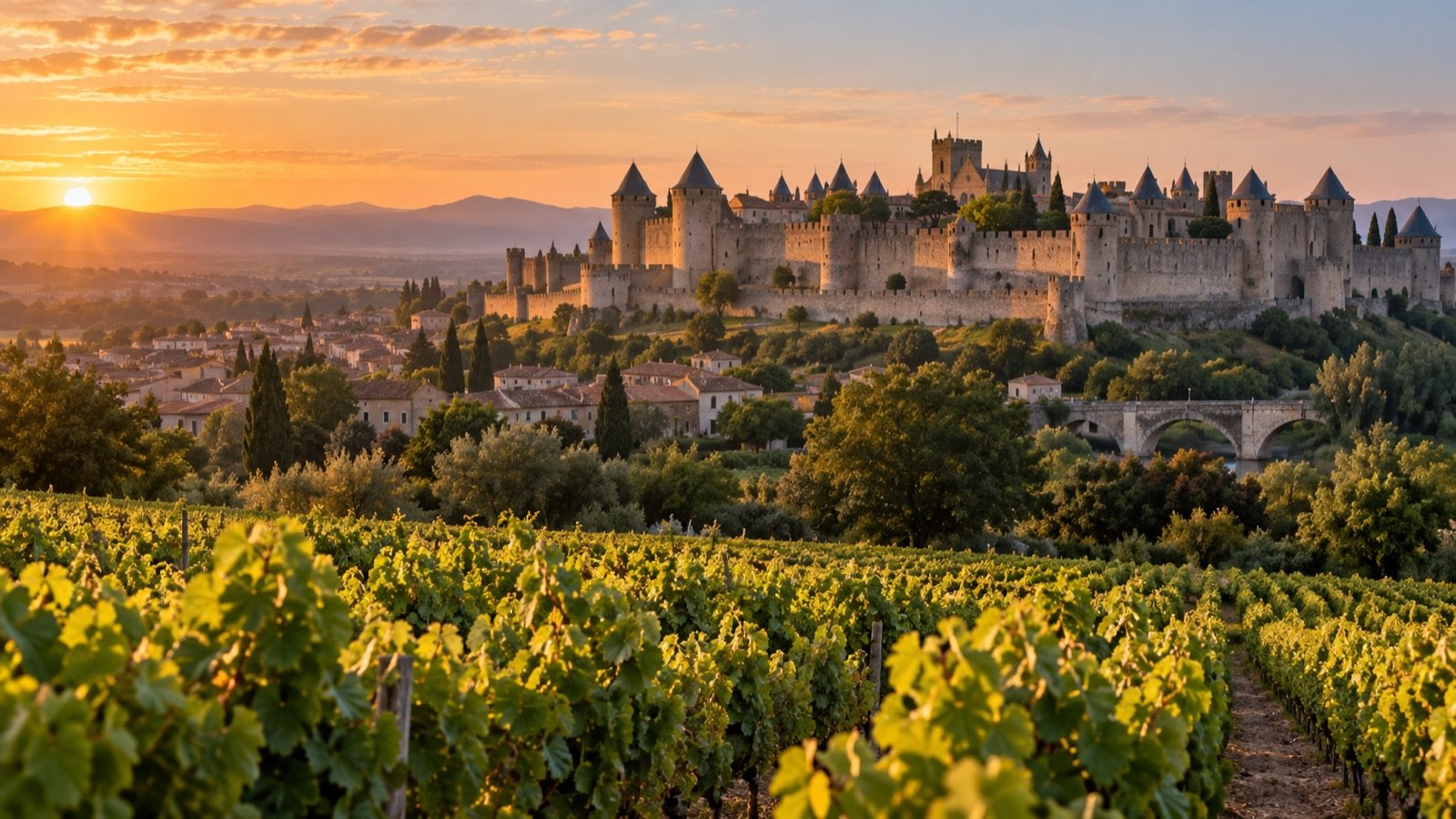 Medieval city of Carcassonne, representing the wider Occitanie region